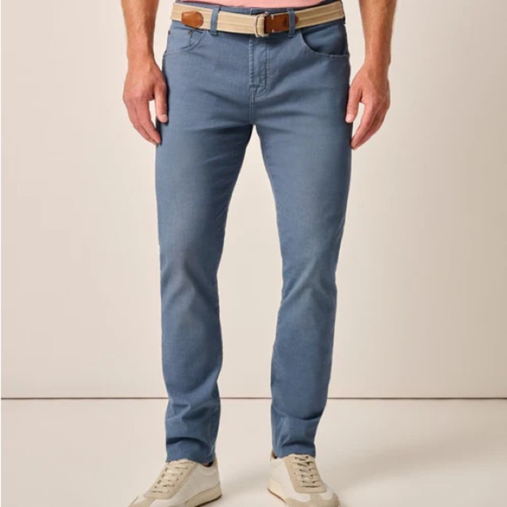 johnnie-O Atlas Lightweight Stretch 5-Pocket Pant 30x30 Color Lake